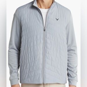 Callaway Men’s Chevron Quilted Tradewinds Gray Jacket NWT